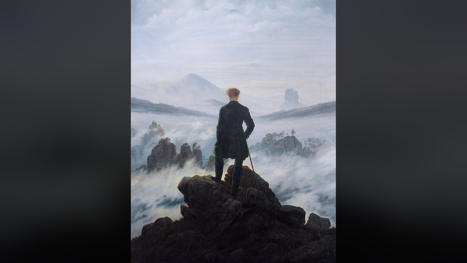 Friedrich's Wanderer above the Sea of Fog