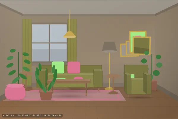 Halfway between Mid-century and Maximalist