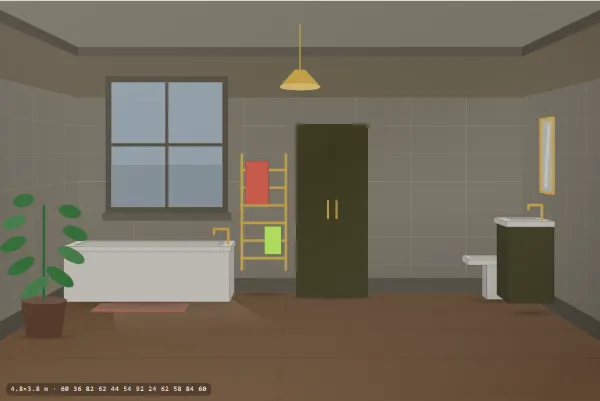 Art Deco as a bathroom