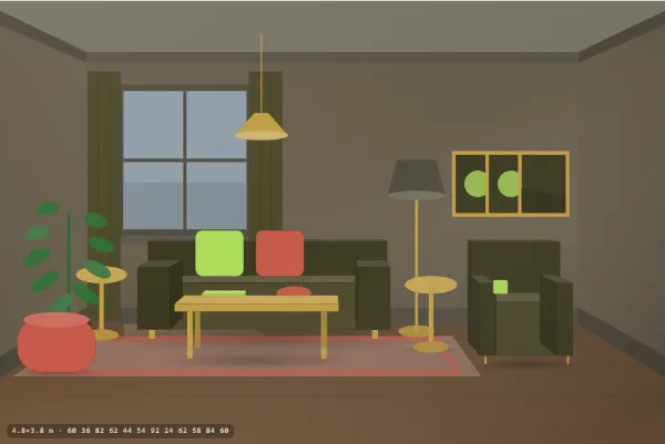 Art Deco as a living room