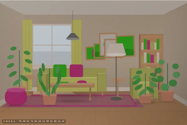 Bohemian as a living room