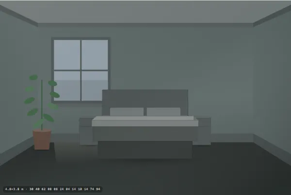 Brutalist as a bedroom