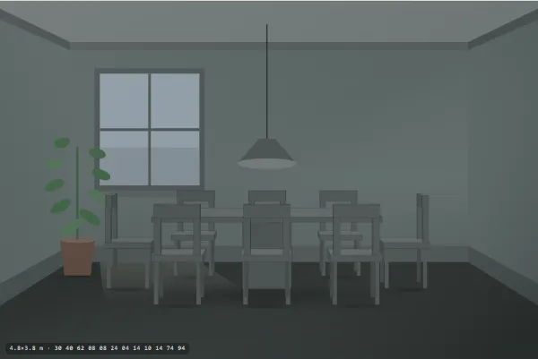 Brutalist as a dining room