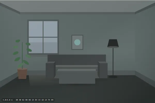 Brutalist as a living room