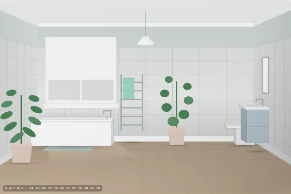 Coastal as a bathroom
