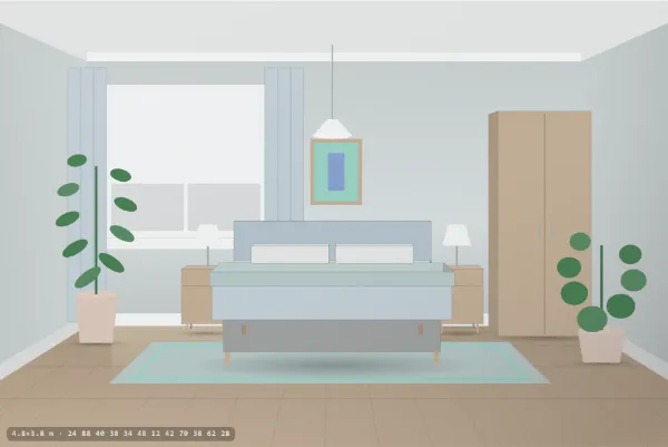 Coastal as a bedroom
