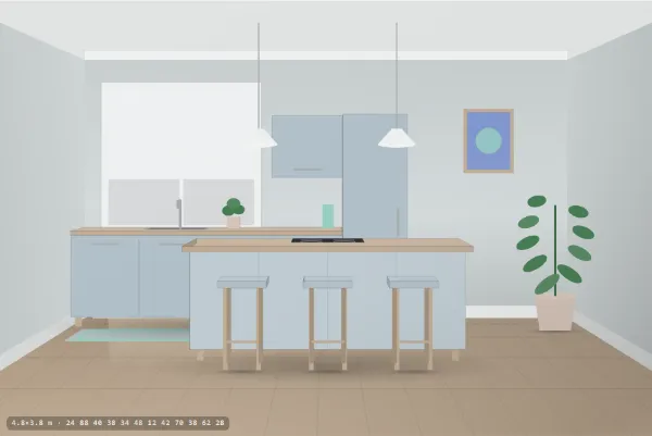 Coastal as a kitchen