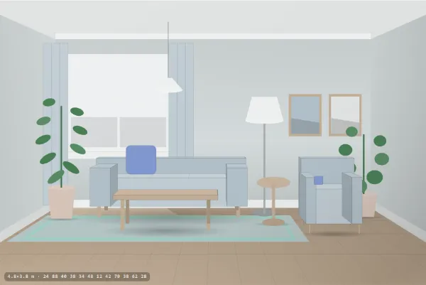 Coastal as a living room