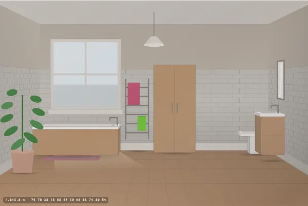 Cottage as a bathroom