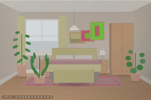 Cottage as a bedroom