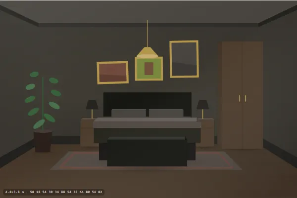 Dark academia as a bedroom