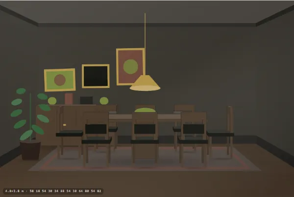 Dark academia as a dining room