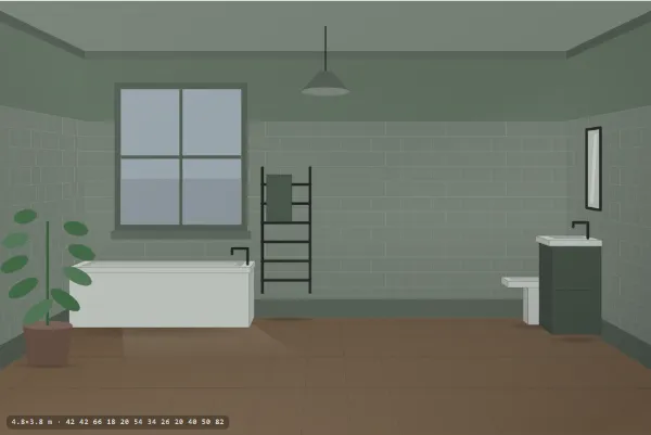 Industrial as a bathroom