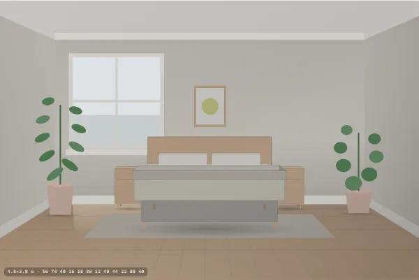 Japandi as a bedroom