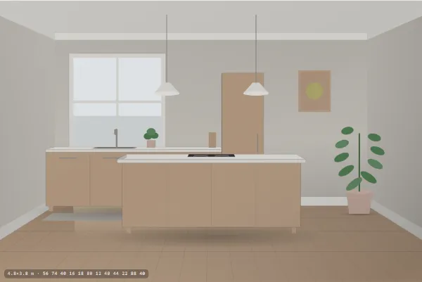 Japandi as a kitchen