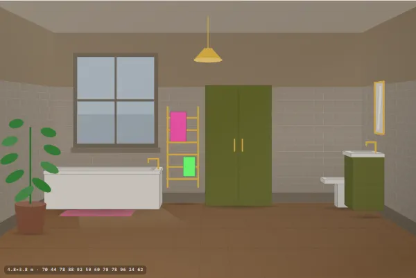 Maximalist as a bathroom