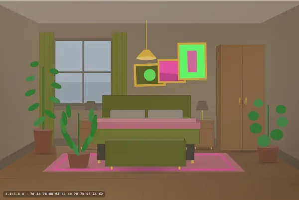 Maximalist as a bedroom