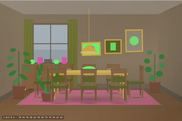 Maximalist as a dining room