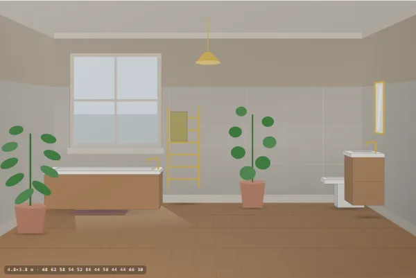 Mid-century as a bathroom
