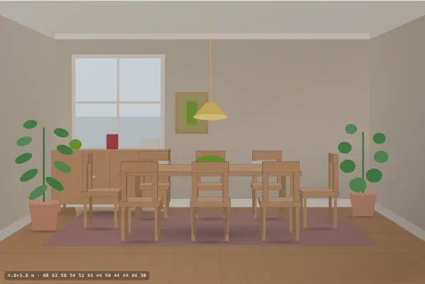 Mid-century as a dining room