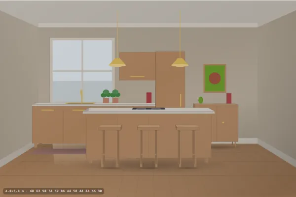 Mid-century as a kitchen