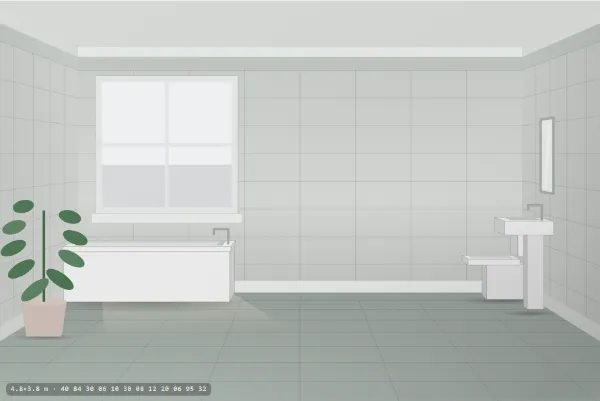 Minimalist as a bathroom