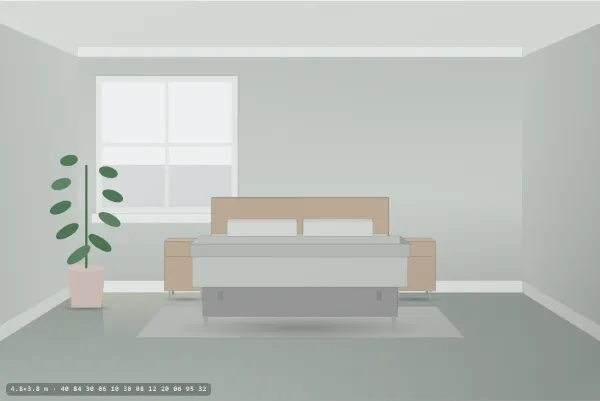 Minimalist as a bedroom