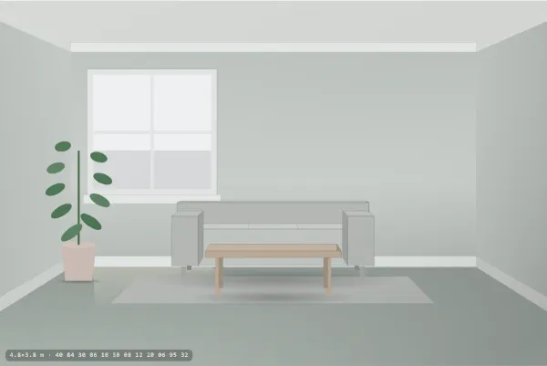 Minimalist as a living room