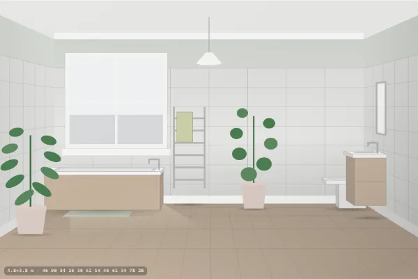 Scandinavian as a bathroom