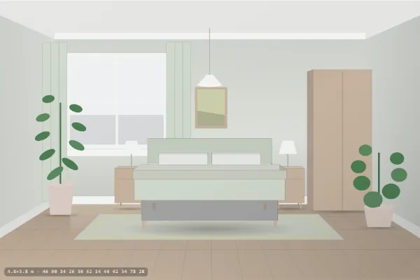 Scandinavian as a bedroom