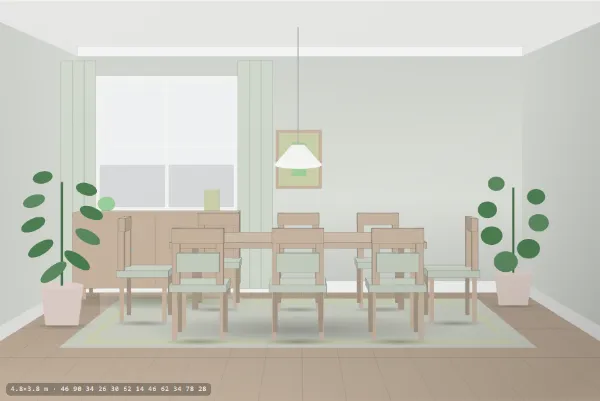 Scandinavian as a dining room
