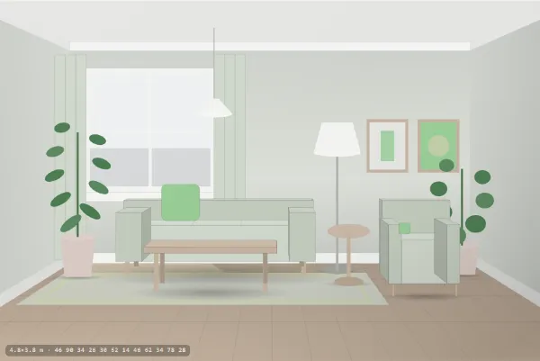 Scandinavian as a living room