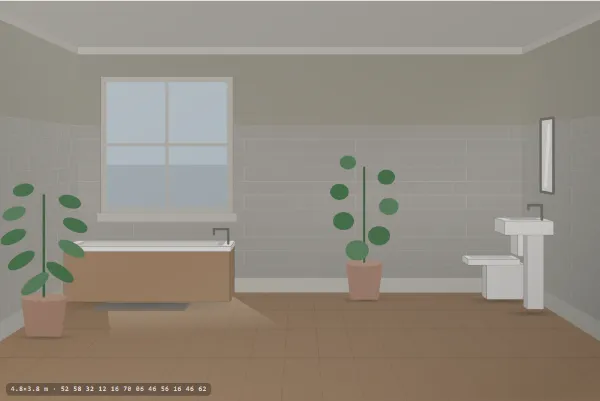 Wabi-sabi as a bathroom