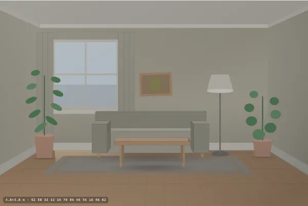 Wabi-sabi as a living room